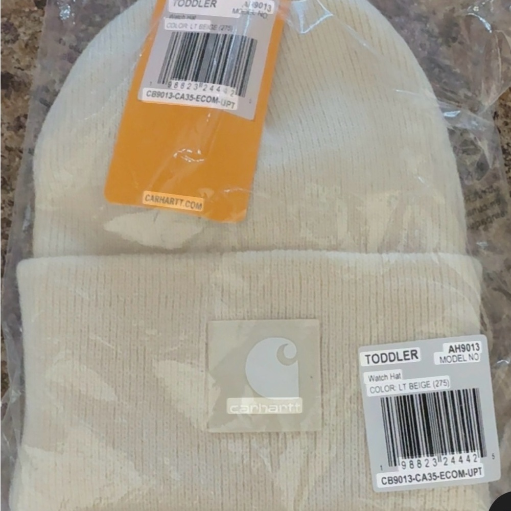 Carhartt Toddler Beanie Hat - Light Beige/Cream